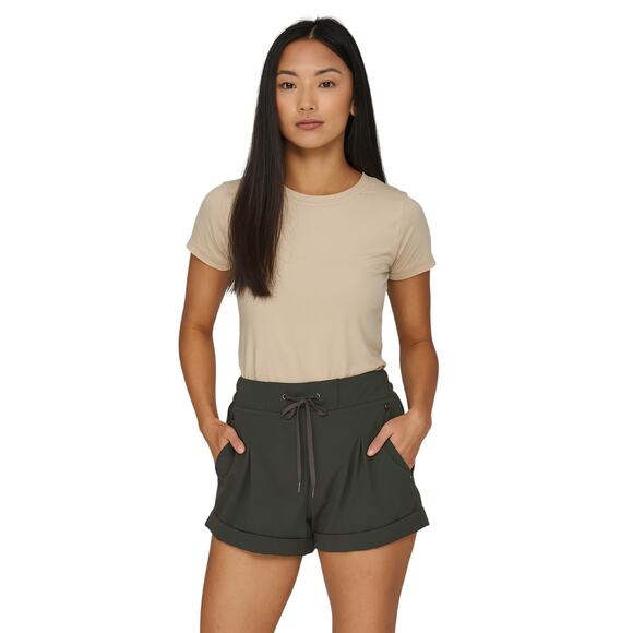 Mondetta Outdoor Project Pants - Mondetta Outdoor Project Women’s Green Drawstring Shorts Size XS Activewear